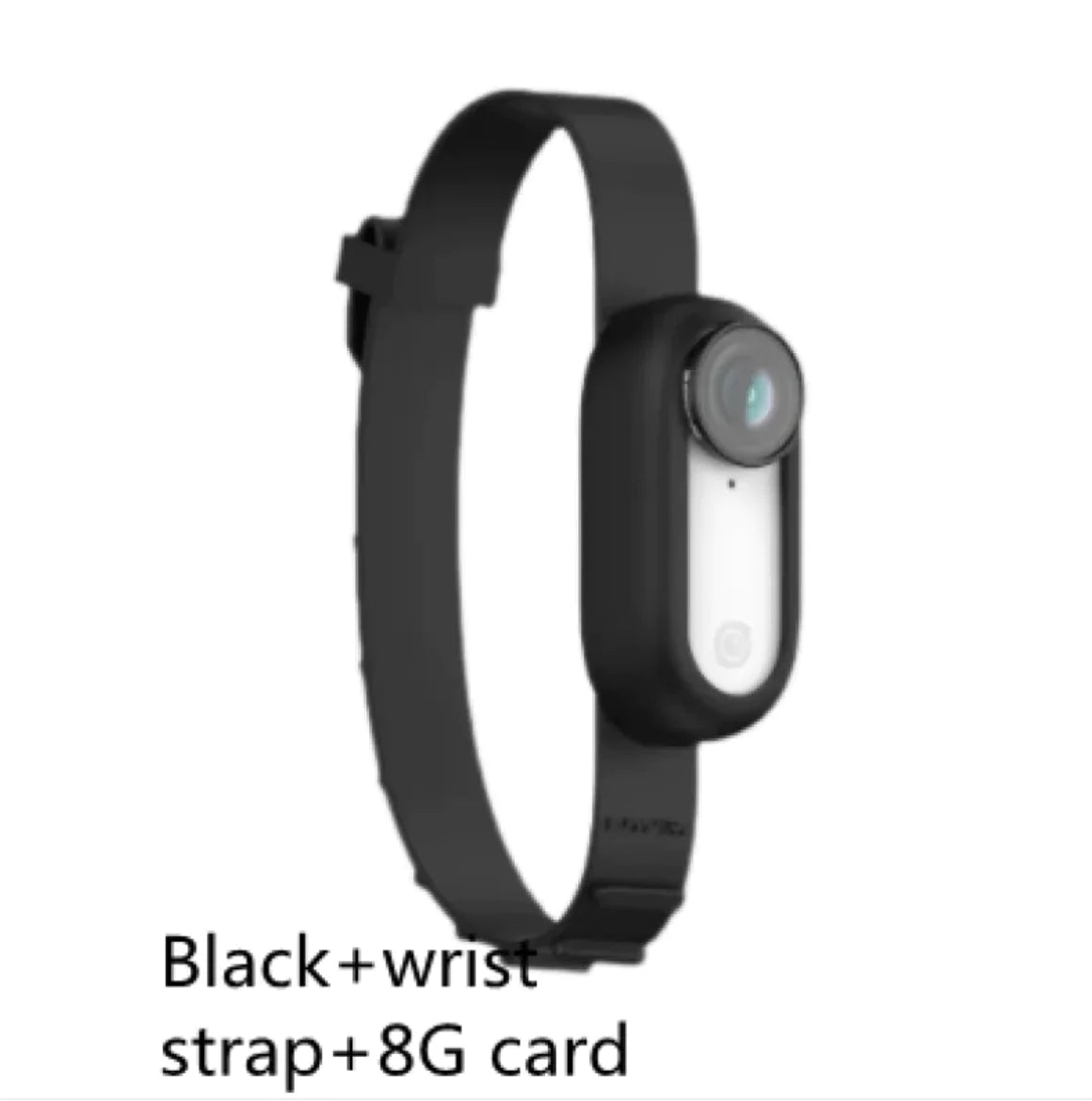 Adjustable pet collar with POV camera showing side mounting position
