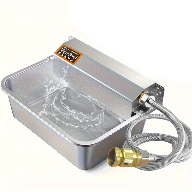 Automatic Stainless Steel Horse Water Fountain - Large Capacity