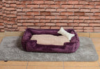Elegant Plum Beige Pet Sanctuary Nest 70x50cm