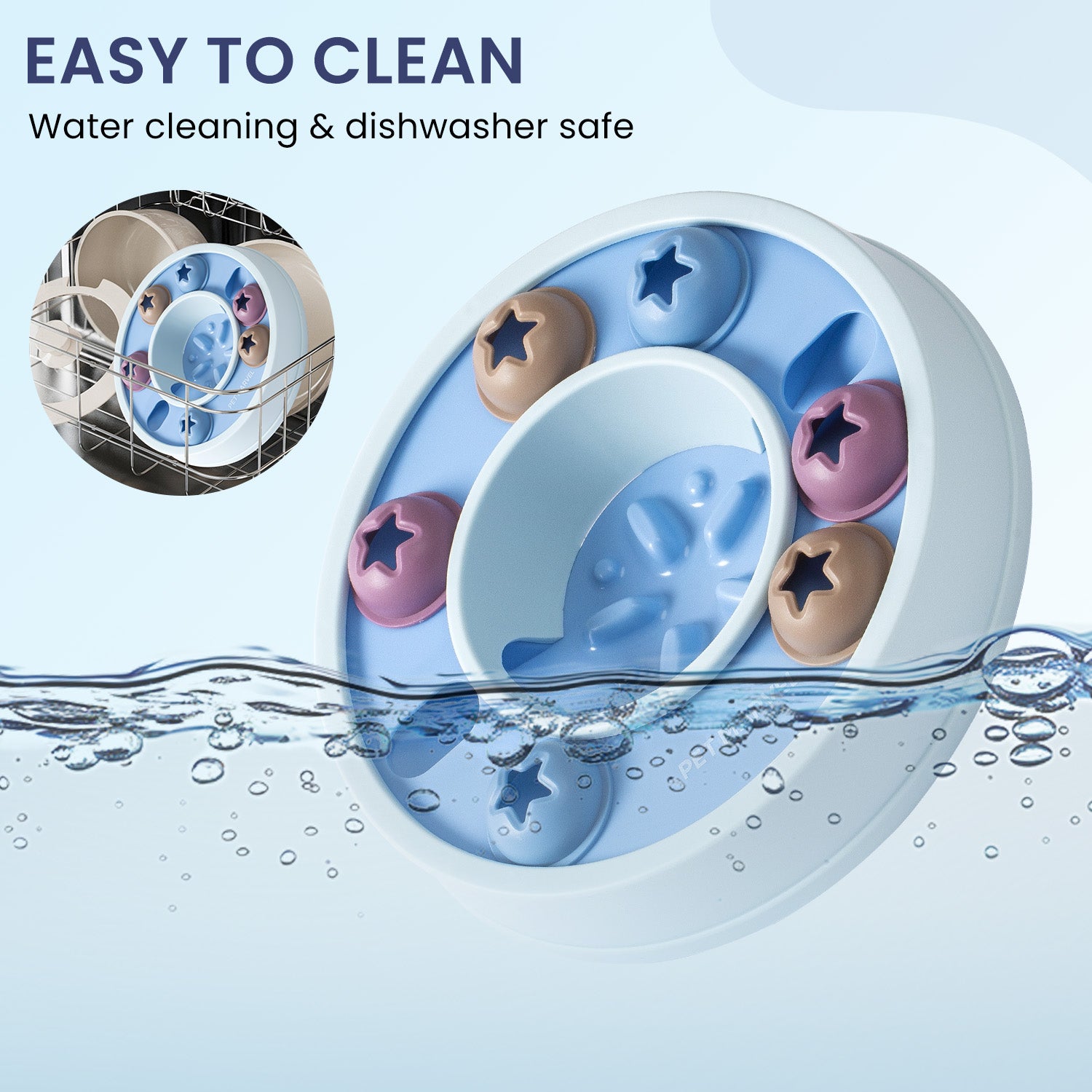 PETMARVEL puzzle toy easy to clean instructions and dishwasher safe
