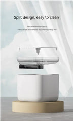 AquaFeed pet water dispenser features and specifications chart
