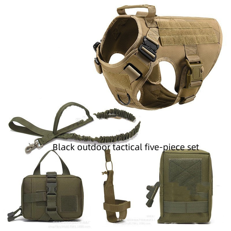 Tactical K9 Training Vest - Harness And Leash Set For All Breeds Dogs