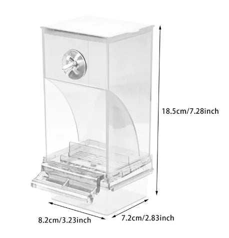 Automatic No-Mess Bird Feeder for Parakeets (One Unit)