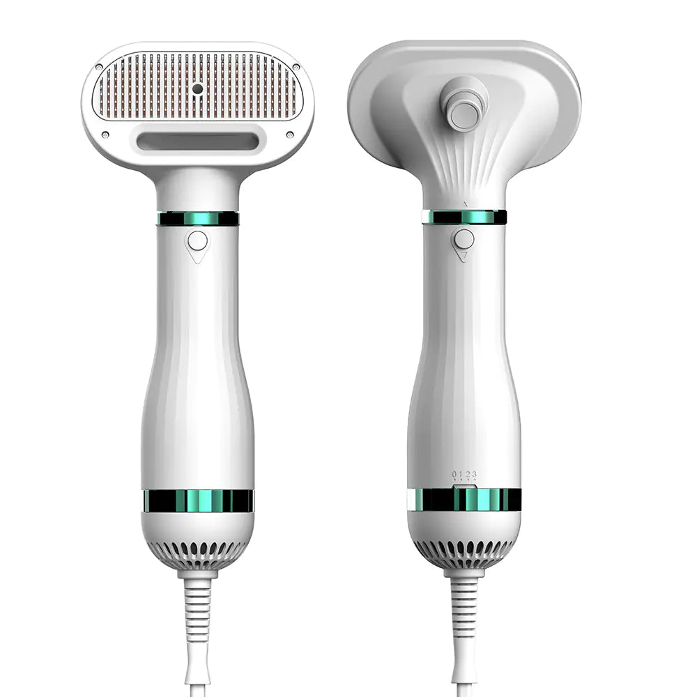 2-in-1 Pet Grooming Dryer and De-shedding Brush