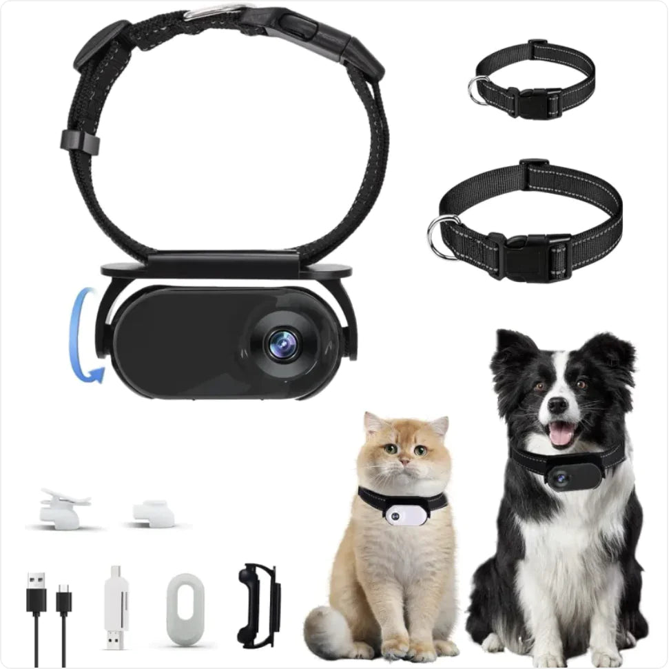Pet Collar Camera 1080P