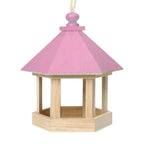 Wooden Bird Feeder and Water Dispenser for Garden Decor