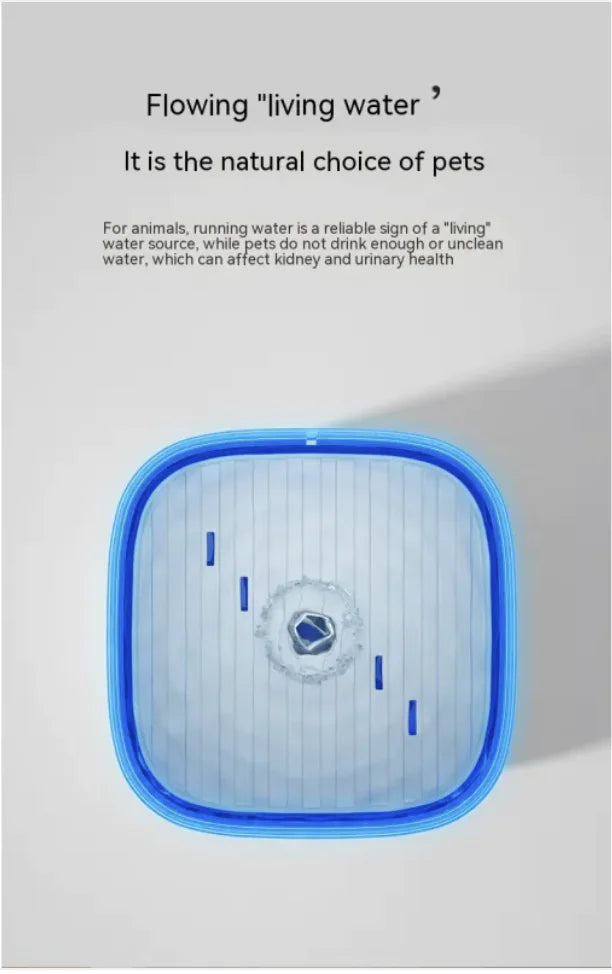 AquaFeed 3L Pet Water Dispenser - Enhanced Safety