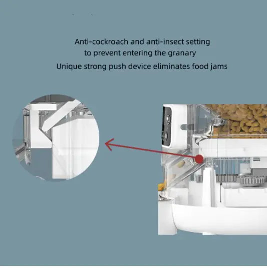 Smart WiFi Pet Feeder 4L - App Control, Voice Recording & Auto Schedule