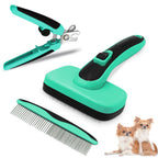 Retractable Pet Brush for Hair Removal and Grooming