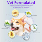 Universal Pet Steam Brush For Cats And Dogs 3-in-1 Spray Hair Removal Comb With Waterless Shampoo And Ear Towel