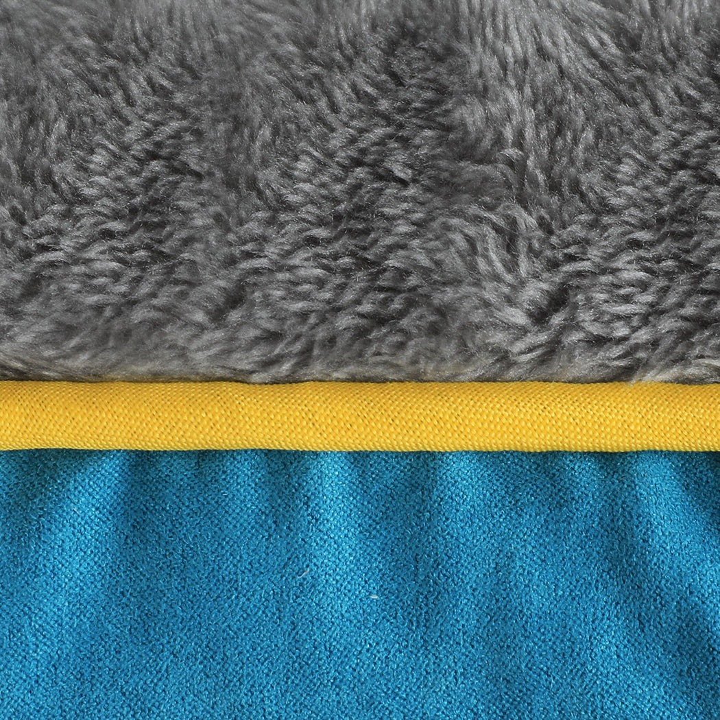 PaWz Electric Pet Heater Bed Heated XL Blue X-Large