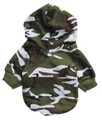 Fleece hooded dog sweater