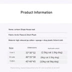 Warm pet house product information showing sizes and specifications
