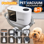 Professional 8-in-1 XL Pet Grooming Vacuum Kit - Complete Home Grooming System