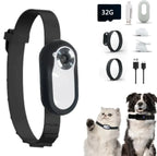 Complete pet POV camera kit with collar straps and mounting accessories
