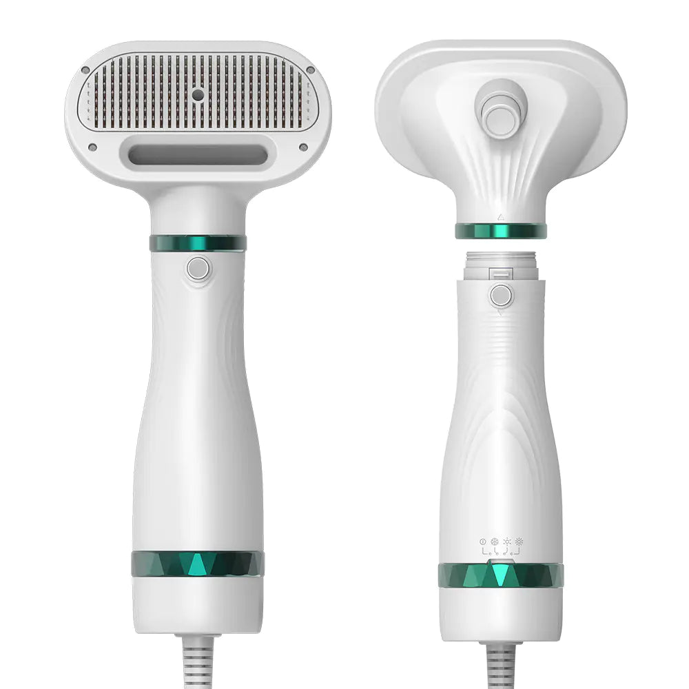 2-in-1 Pet Grooming Dryer and De-shedding Brush